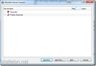 Mumble Server Connect