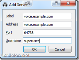 Mumble Add Server
