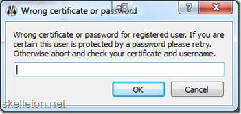 Mumble Password Request